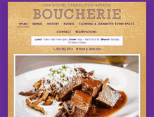 Tablet Screenshot of boucherie-nola.com